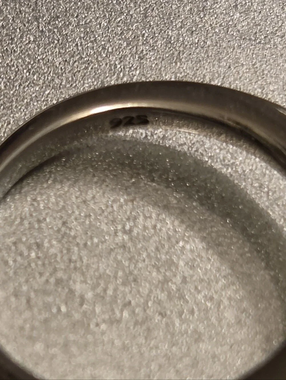Sterling Silver 925 Rhinestone Solitaire Ring Size 5.25